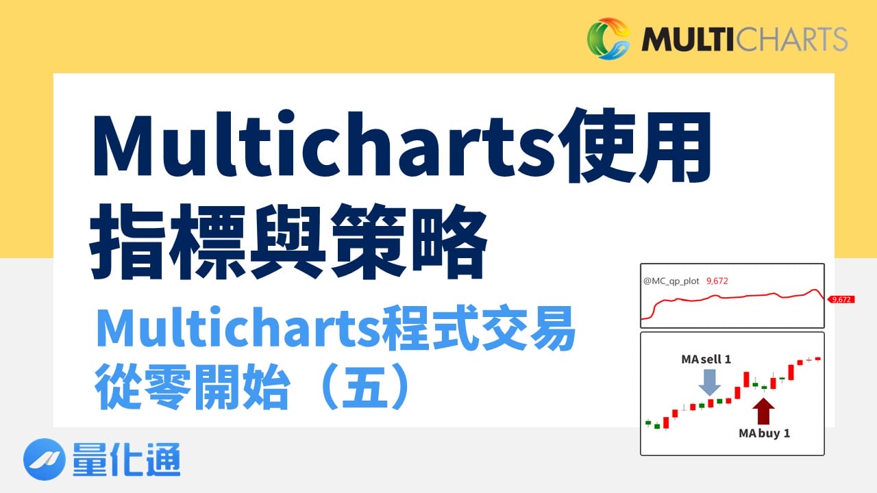 Multicharts使用指標與訊號-Multicharts程式交易從零開始(五)