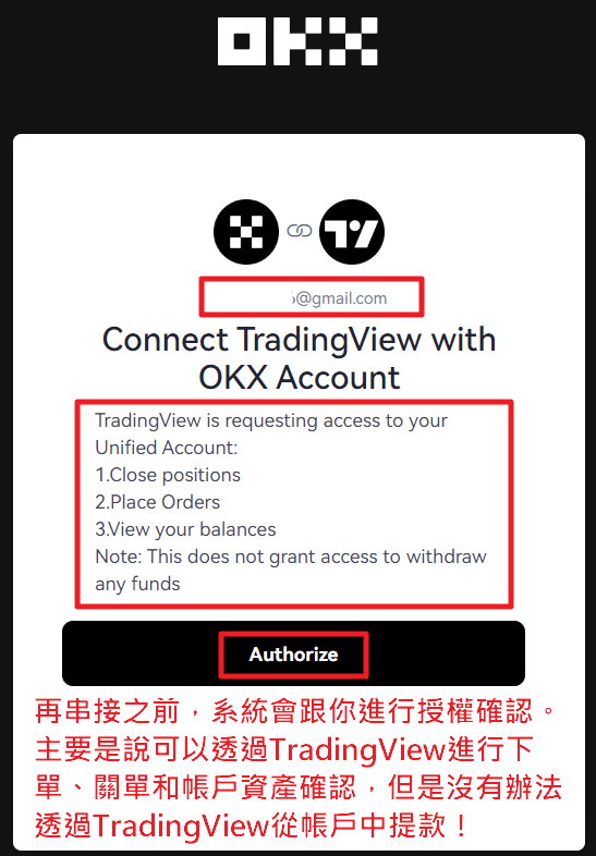 Trading View connection step 2-2