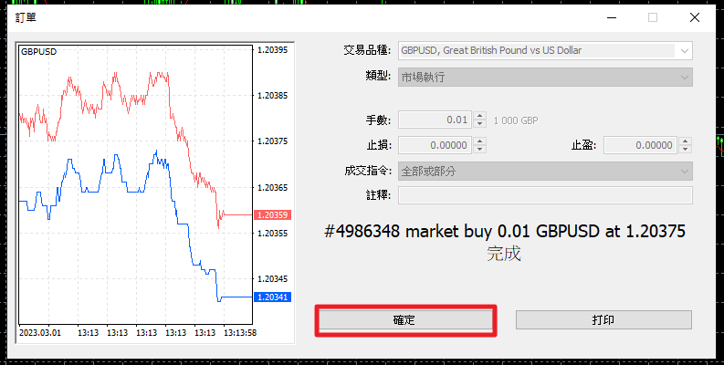 Mt5實戰下單5