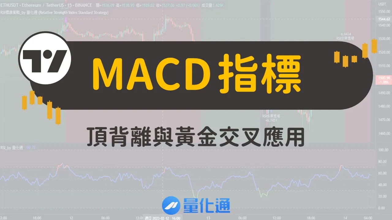 MACD指標完整教學，頂背離與黃金交叉應用｜MACD參數與公式、MACD高檔背離、底背離 - 量化通 QuantPass