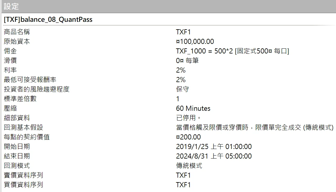 Txfbalance 08 Quantpass 設定