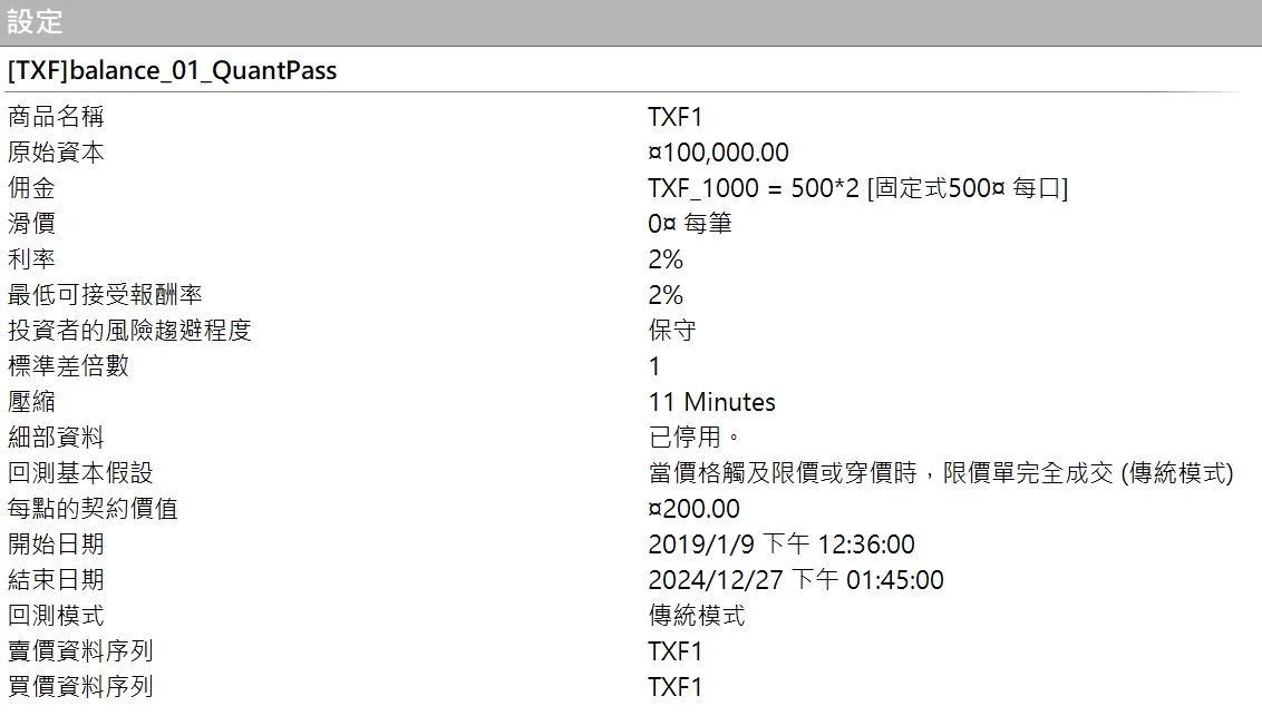 Txfbalance 01 Quantpass 設定