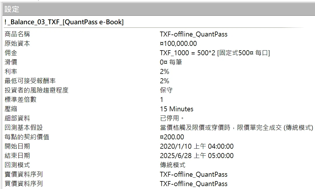 Txfbalance 01 Quantpass 設定
