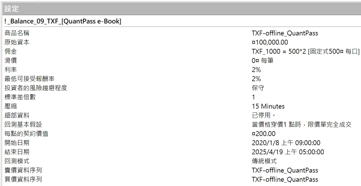 Txfbalance 01 Quantpass 設定