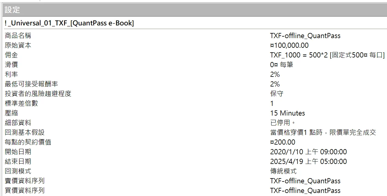 Txfbalance 01 Quantpass 設定