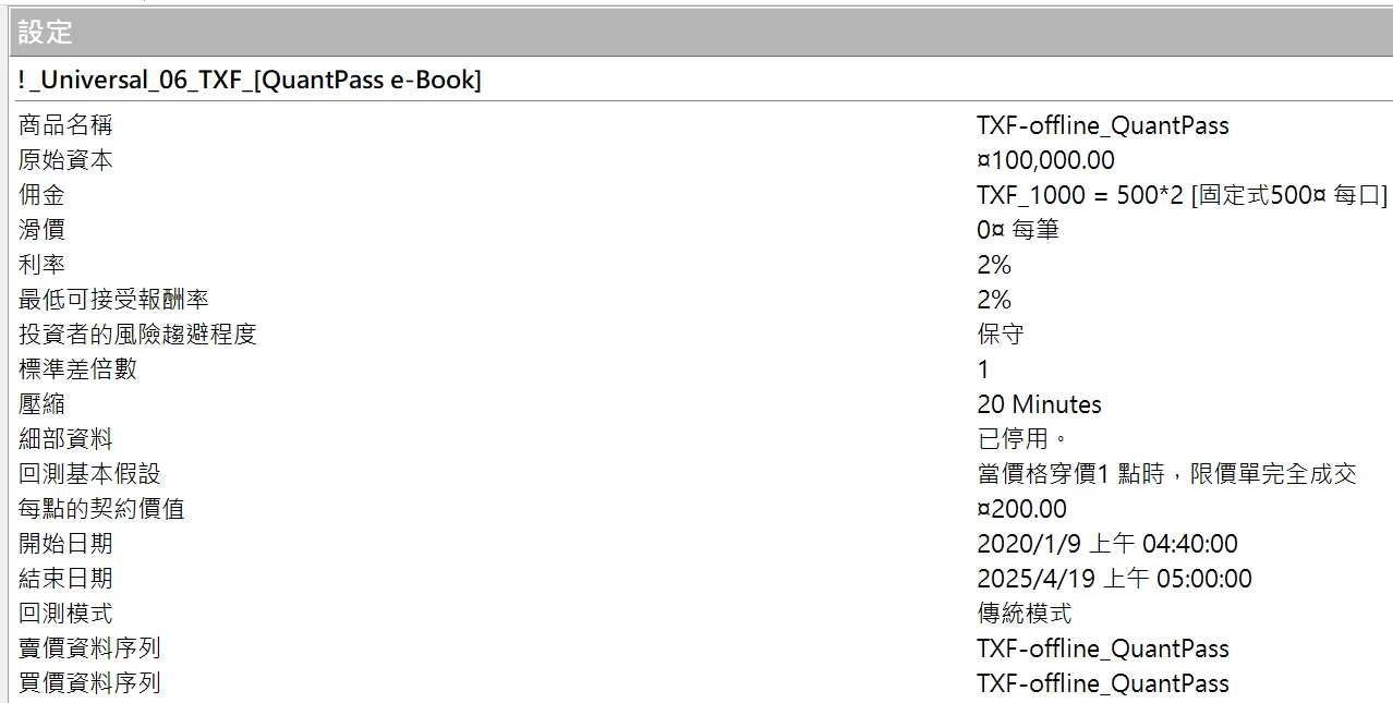 Txfbalance 01 Quantpass 設定