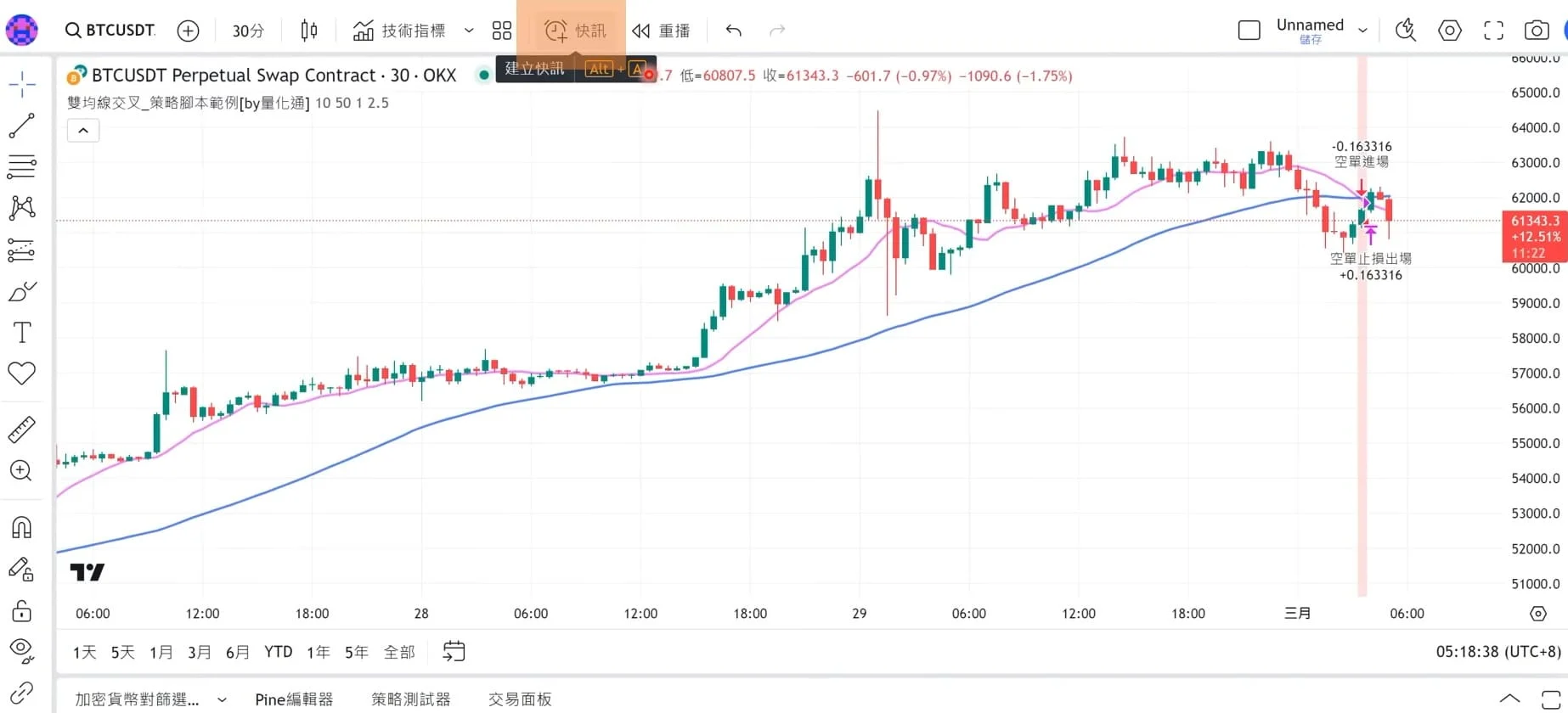 Tradingview下單 13